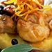 bocancini de lapin à la polenta