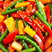 légumes croquants aux sésames